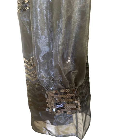 ModCloth Dress Women’s Small Sequin Sheer Black‎ - Picture 6 of 15